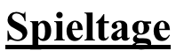 Spieltage